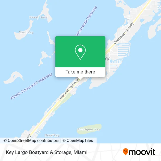 Key Largo Boatyard & Storage map