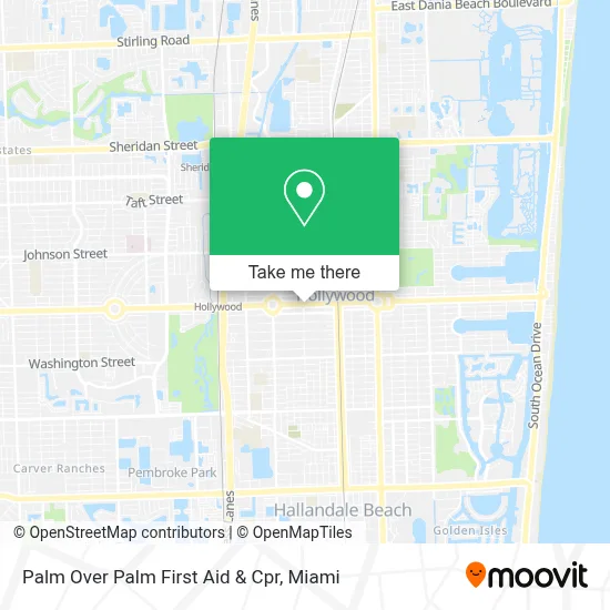Palm Over Palm First Aid & Cpr map