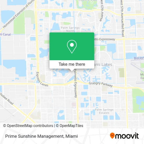 Prime Sunshine Management map