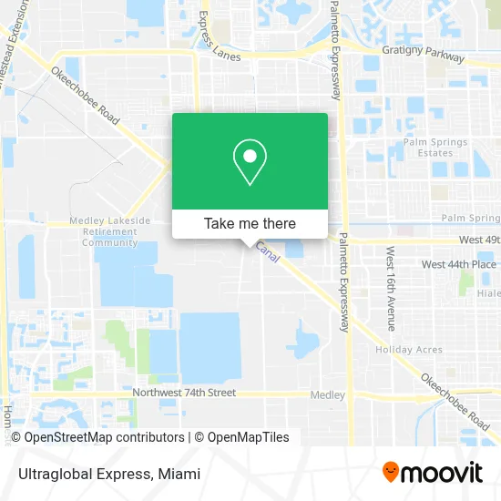 Ultraglobal Express map