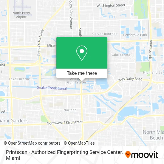 Printscan - Authorized Fingerprinting Service Center map