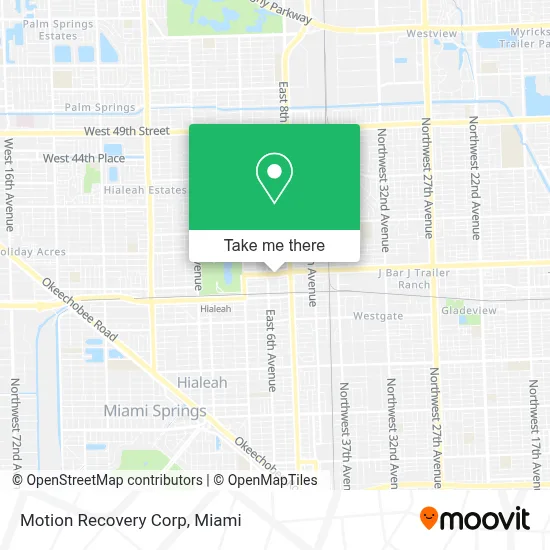 Motion Recovery Corp map