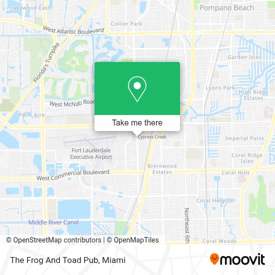 The Frog And Toad Pub map