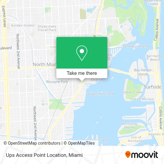 Ups Access Point Location map