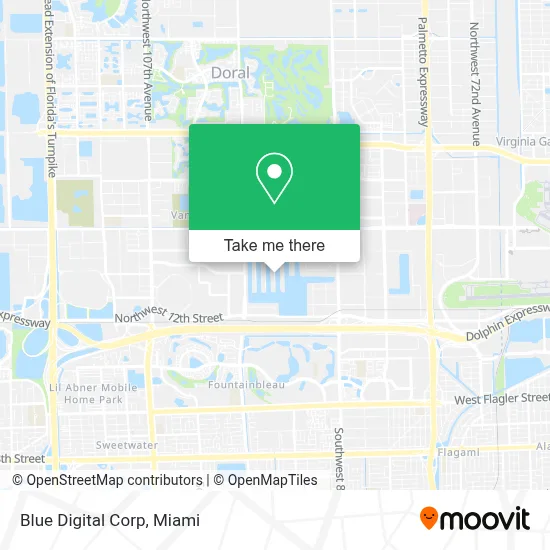 Blue Digital Corp map