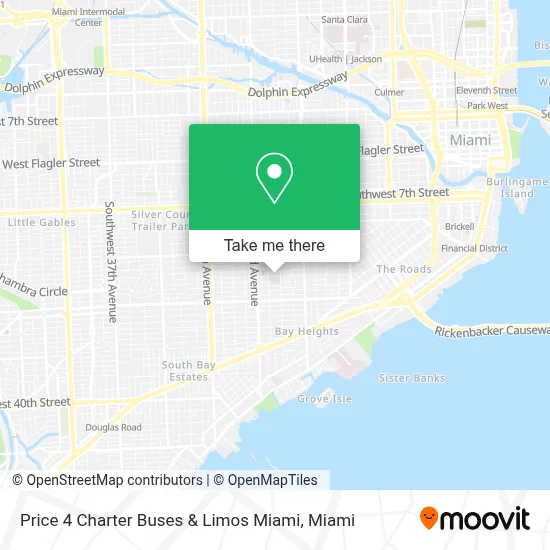 Price 4 Charter Buses & Limos Miami map