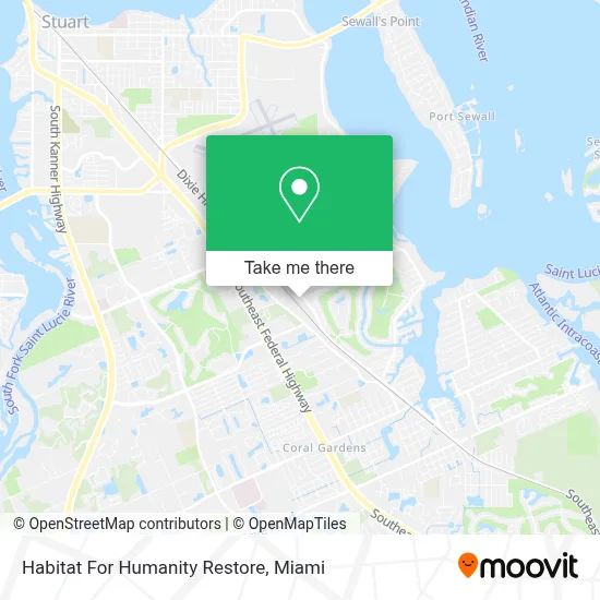 Habitat For Humanity Restore map