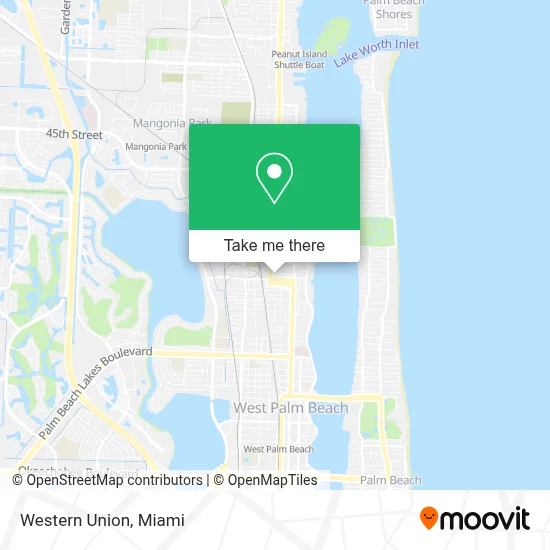 Western Union map