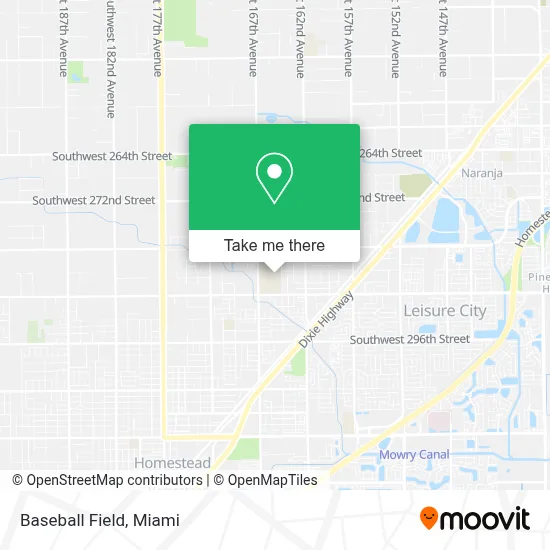 Baseball Field map