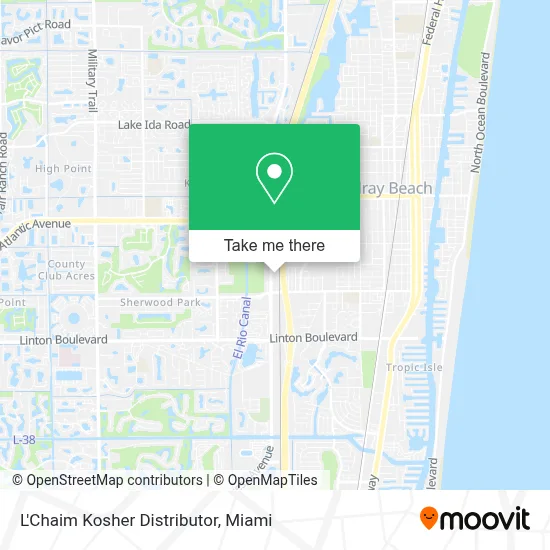 L'Chaim Kosher Distributor map