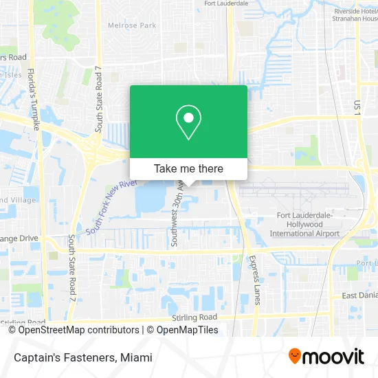 Captain's Fasteners map