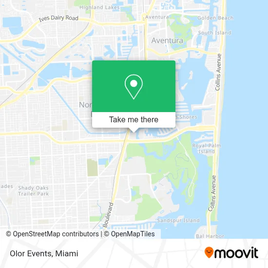 Olor Events map