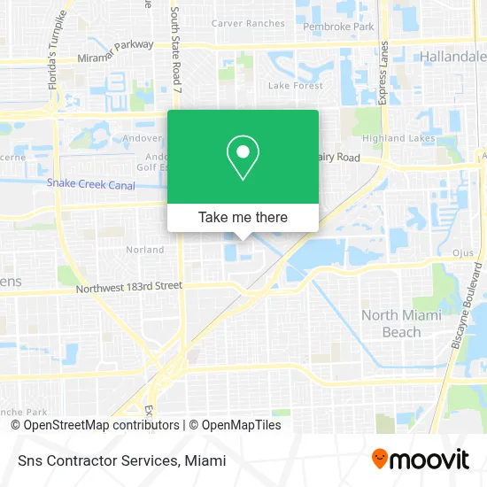 Sns Contractor Services map