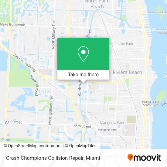 Crash Champions Collision Repair map