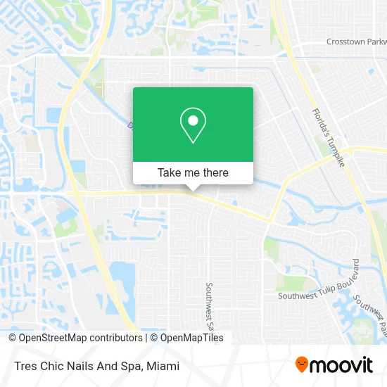 Tres Chic Nails And Spa map
