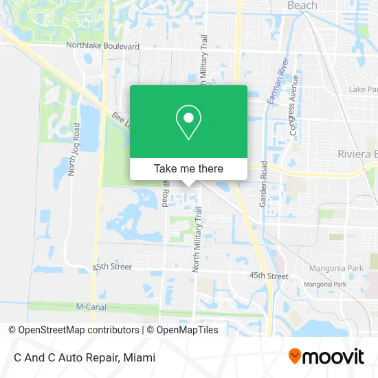 C And C Auto Repair map