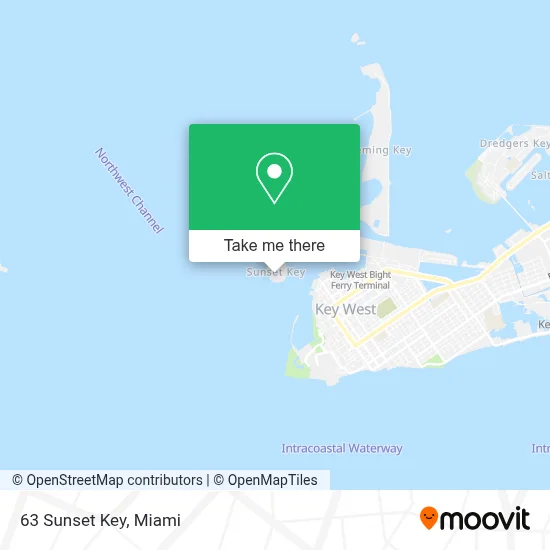 63 Sunset Key map