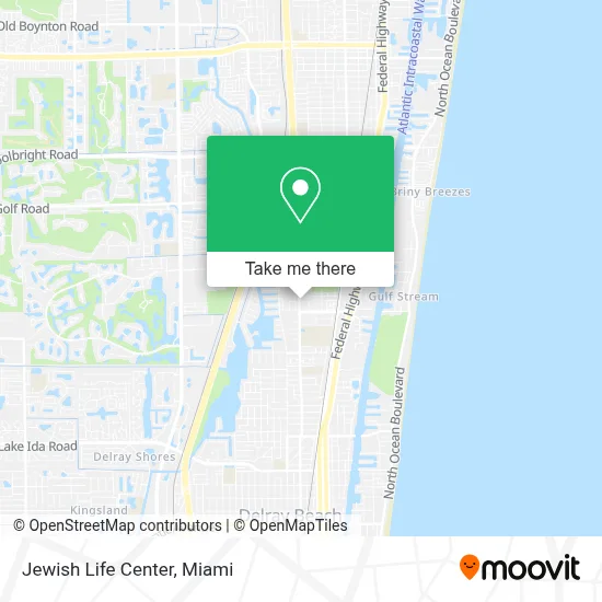 Jewish Life Center map