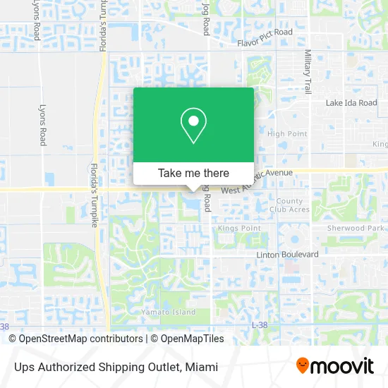 Ups Authorized Shipping Outlet map