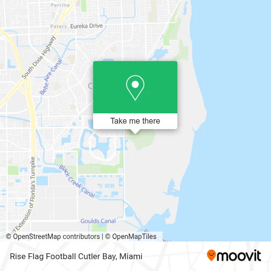 Rise Flag Football Cutler Bay map