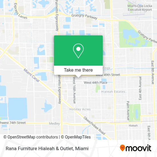 Rana Furniture Hialeah & Outlet map