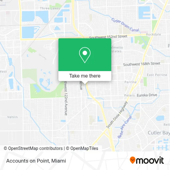 Accounts on Point map