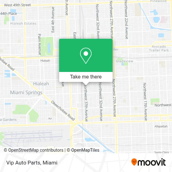 Vip Auto Parts map