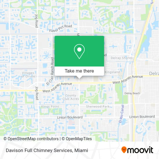 Davison Full Chimney Services map