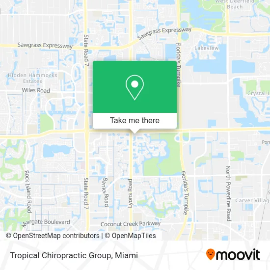 Tropical Chiropractic Group map