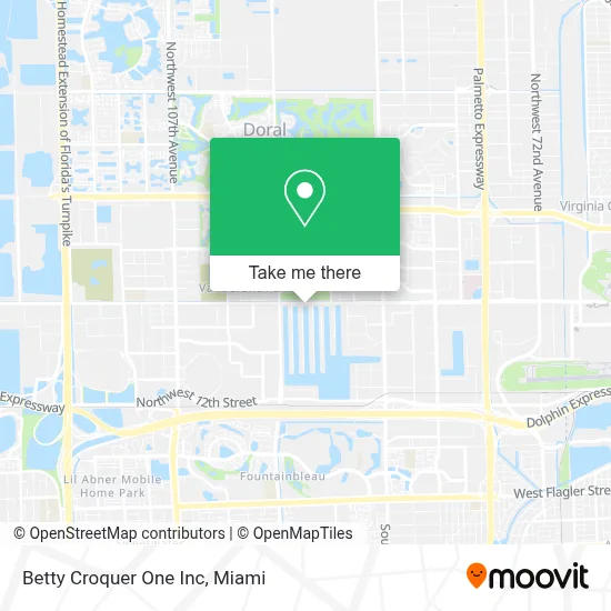 Betty Croquer One Inc map