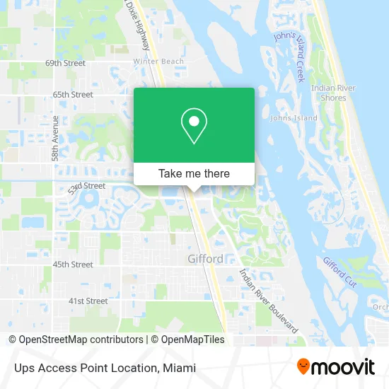 Ups Access Point Location map
