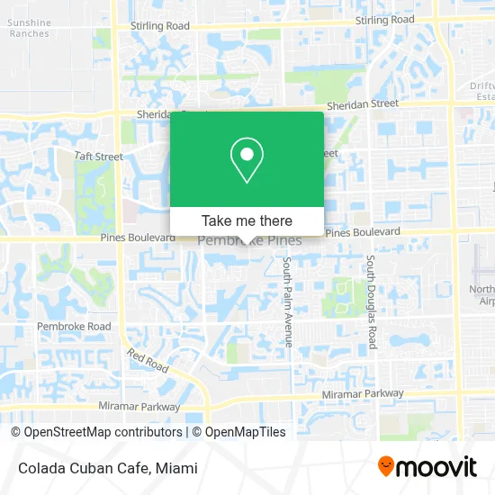 Colada Cuban Cafe map