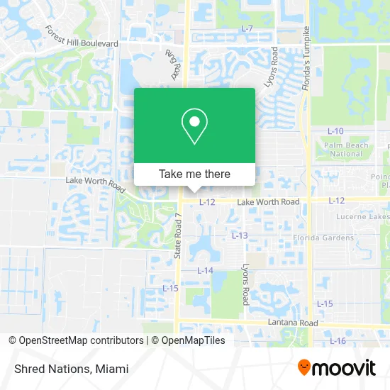 Shred Nations map