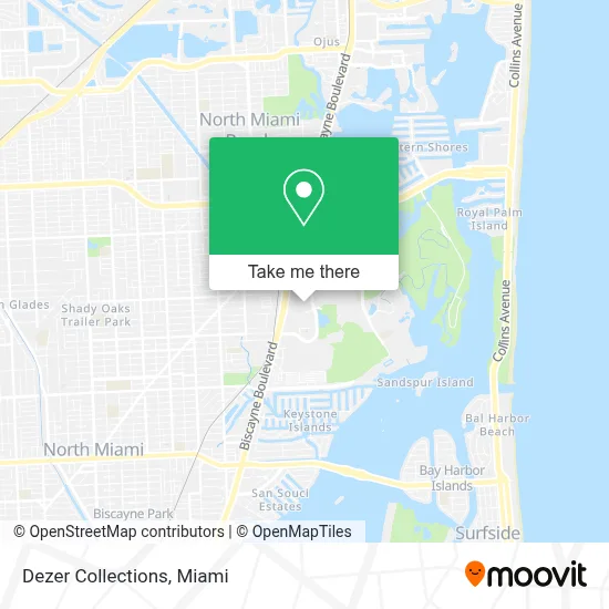Dezer Collections map