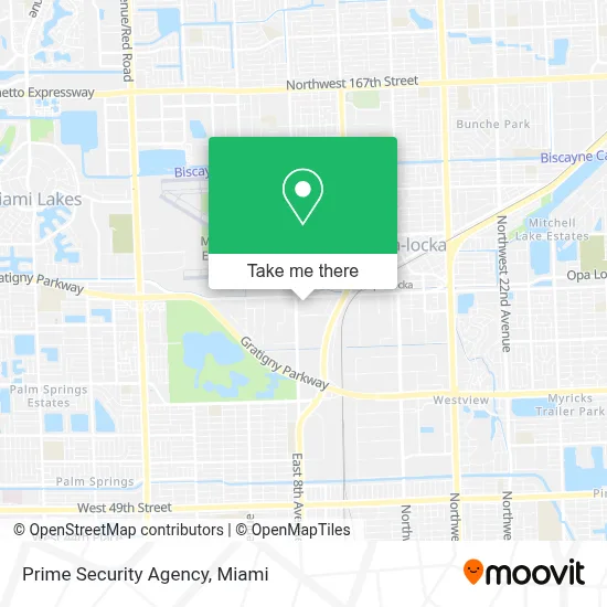 Prime Security Agency map