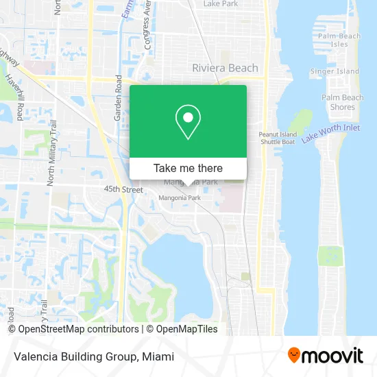 Valencia Building Group map