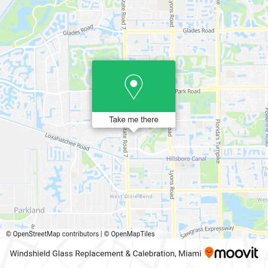 Windshield Glass Replacement & Calebration map