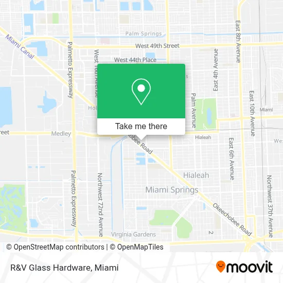 R&V Glass Hardware map