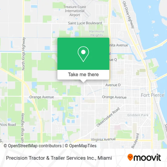 Precision Tractor & Trailer Services Inc. map
