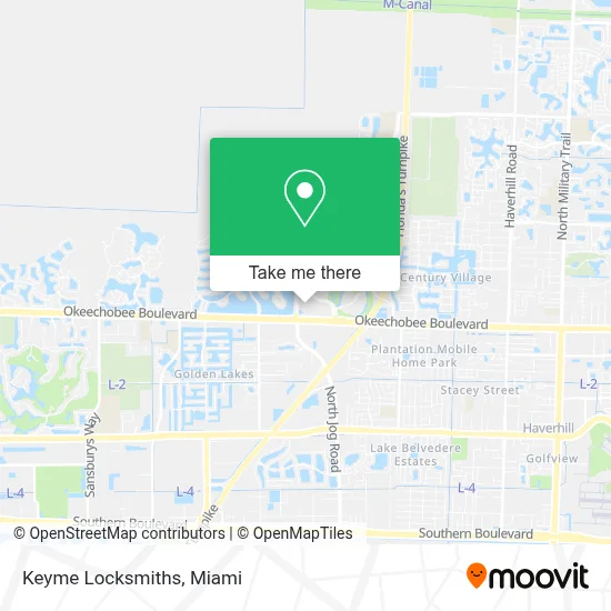 Keyme Locksmiths map