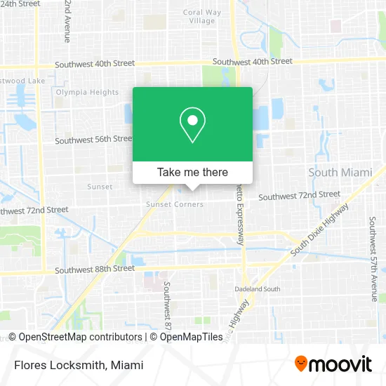 Flores Locksmith map