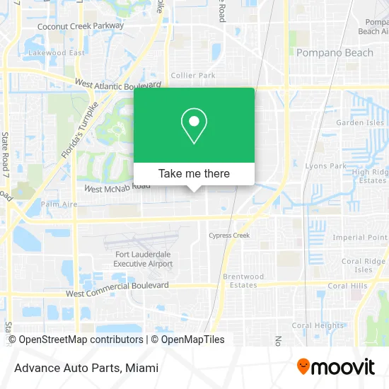 Advance Auto Parts map