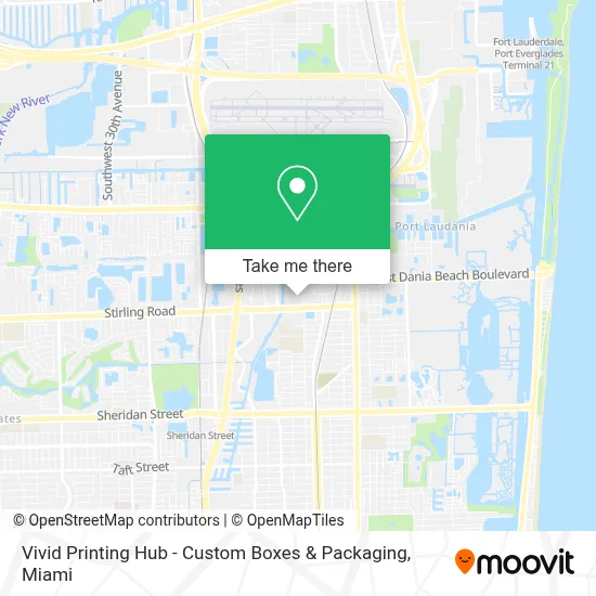 Vivid Printing Hub - Custom Boxes & Packaging map