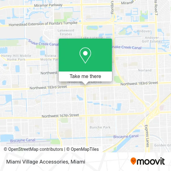 Miami Village Accessories map