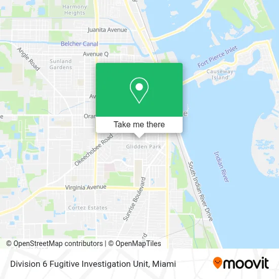 Division 6 Fugitive Investigation Unit map