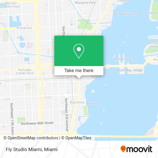 Fly Studio Miami map