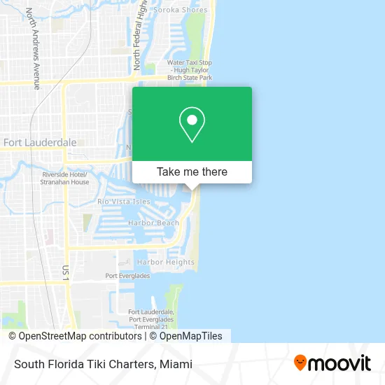 South Florida Tiki Charters map