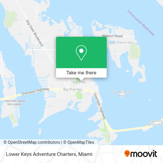 Lower Keys Adventure Charters map