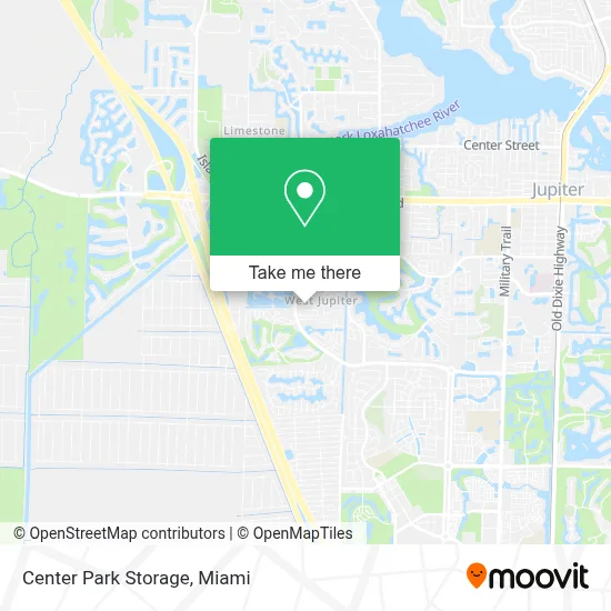 Center Park Storage map