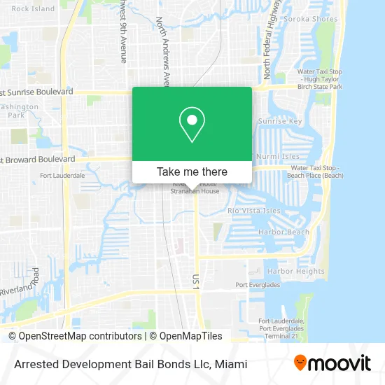 Arrested Development Bail Bonds Llc map